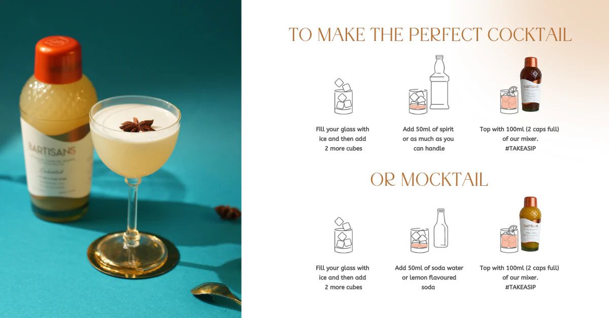 Bartisans mixer guide for easy home cocktails