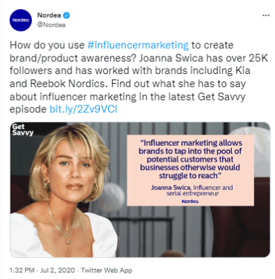 Marketing Strategy of Nordea - Nordea Influencer marketing