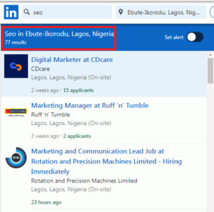 SEO Courses in Ebute Ikorodu - Job Statistics