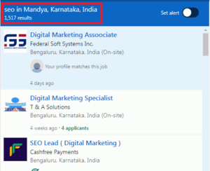 SEO Courses in Mandya - Job Statistics
