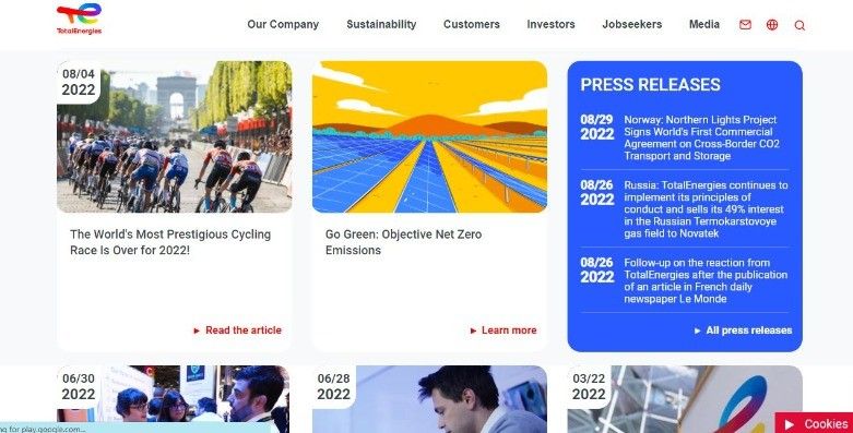 Marketing Strategy of Total Energies - Content Marketing Strategy