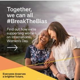  Commbank’s campaign on International Women’s Day.