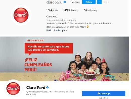 Marketing Strategy of Claro - Social Media