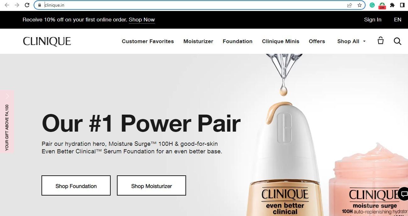 Marketing Strategy Of Clinique - e-com