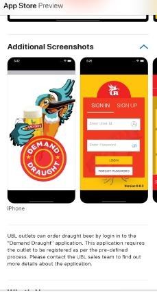 Marketing Strategy of United Breweries - Mobile App