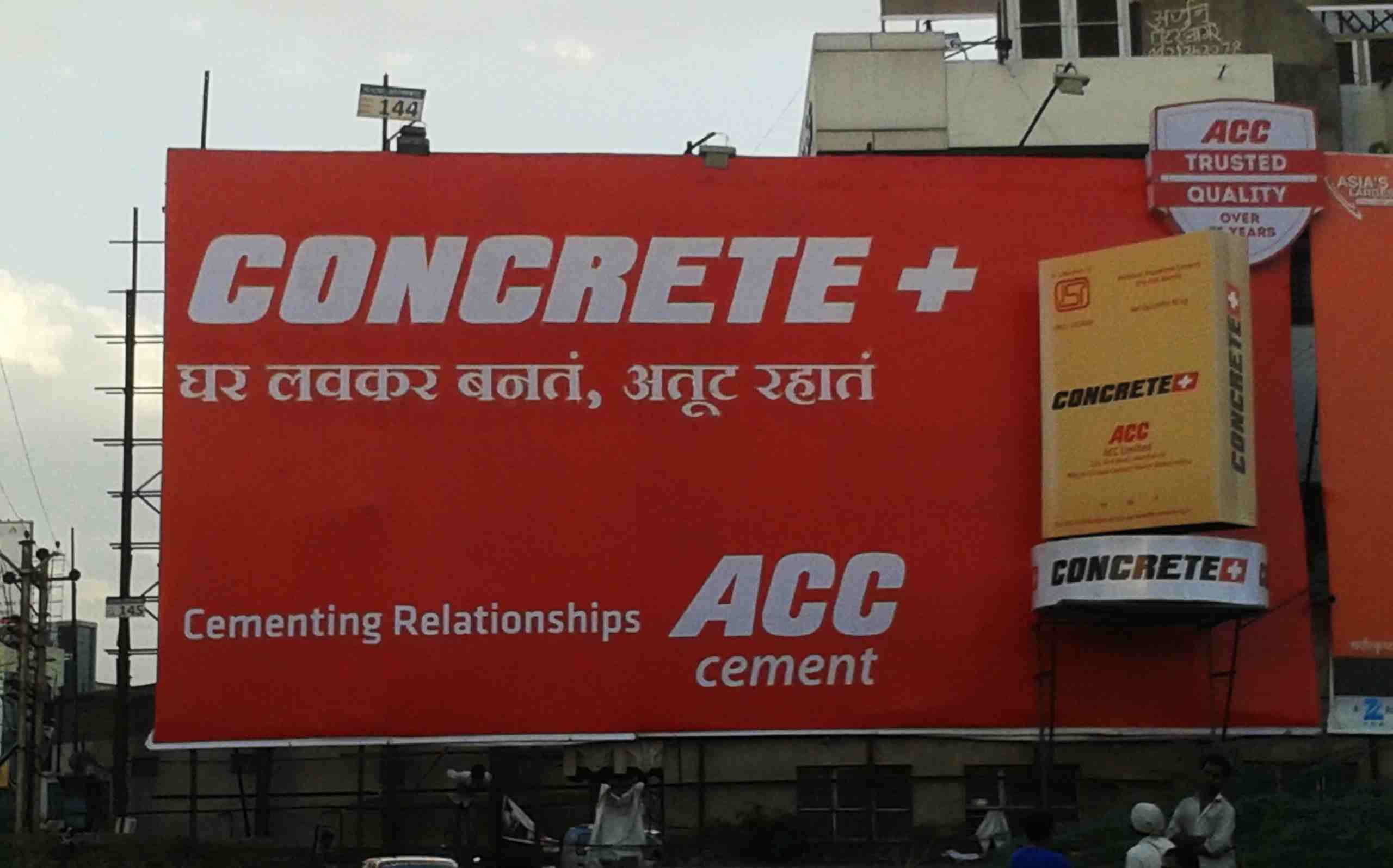 ACC Cement Marketing Strategy - ACC Cement Billboard Promotion
