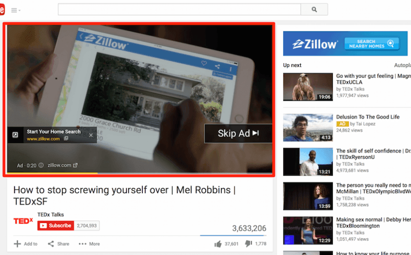 Benefits of search engine marketing - types of google ads - youtube ads example