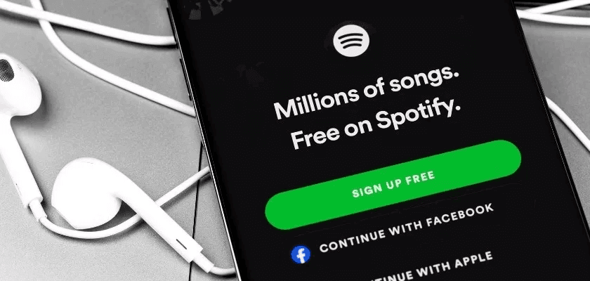 Business Model of Spotify - Spotify Sign Up Page