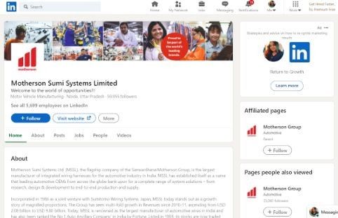 Marketing Strategy of Motherson Sumi Systems - LinkedIn