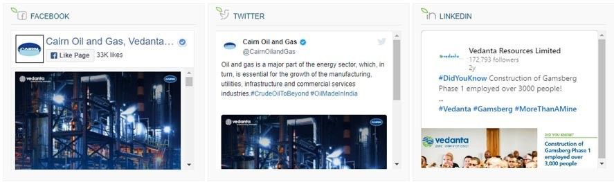 Cairn Digital Marketing Strategy Case Study - Social Media Strategy of Cairn - Social Media Presence of Cairn