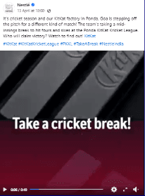 Nestle facebook page - IIDE