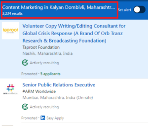 Content Marketing Courses in Dombivli - Job Statistics