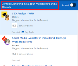 Content Marketing Courses in Nagpur - Job Statistics
