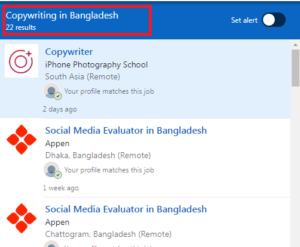 Copywriting Courses in Chittagong - Job Statistics