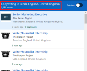 Copywriting Courses in Leeds - Job Statistics