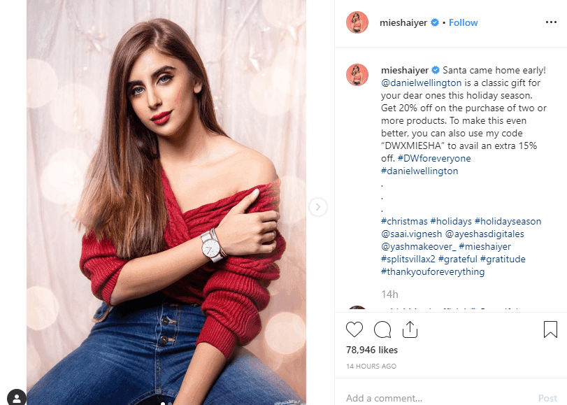 daniel-wellington- benefits of influencer marketing