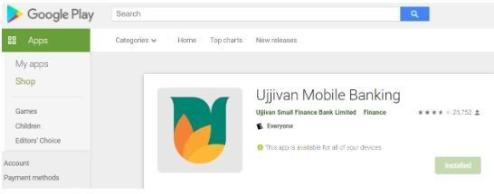 Marketing strategy of Ujjivan Financial Services - Mobile App