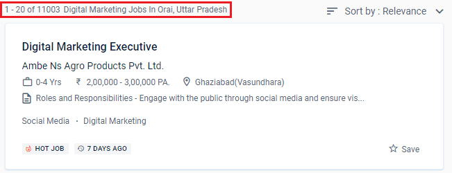 Digial Marketing Courses in Orai - Naukri.com Job Opportunities