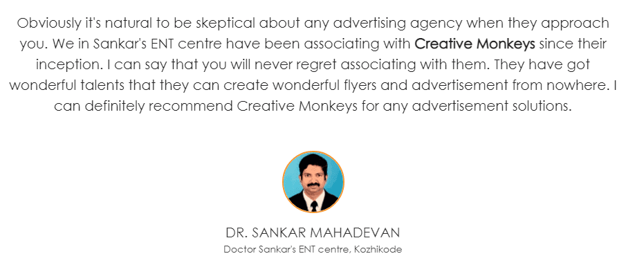 Digital Marketing Companies in India - Creative Monkey Client Review