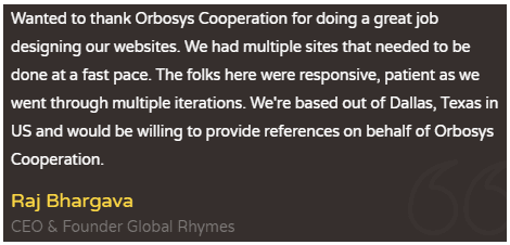 Digital Marketing Agencies in Dehradun - Orbosys Corp Client Review