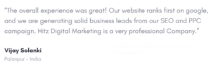 digital marketing agencies in Gujarat - Hitz Digital Marketing Client Reviews