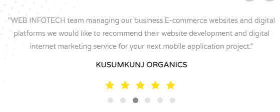 Digital Marketing Agencies in Guwahati - Web Infotech Client Review