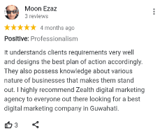 Digital Marketing Agencies in Guwahati - Zealth Marketing Client Review