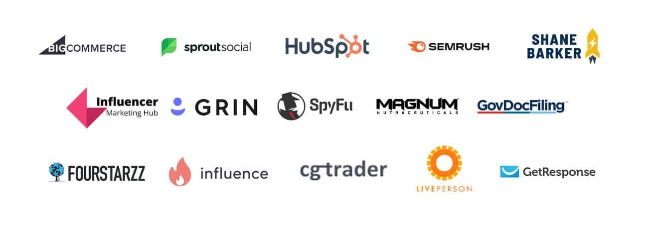 Brands We Have Worked With