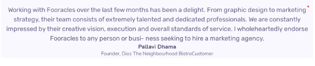 Digital Marketing Agencies in Meerut - Fooracles Client Review