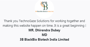 Digital Marketing Companies in Bhopal - Technogaze Solutions Client Review