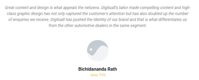 Digital Marketing Companies in India - Digituall Client Review