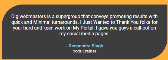 Digital Marketing Companies in Gwalior - Digital Web Masters Client Review