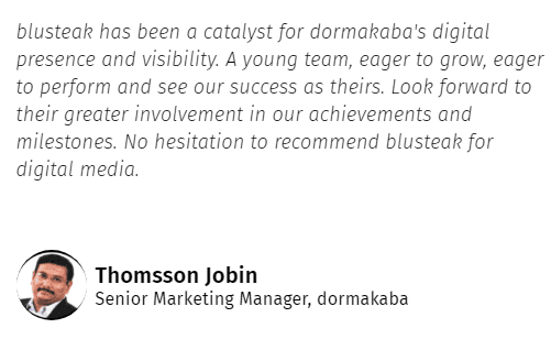 Digital Marketing Companies in Kerala - Bluesteak Client Review