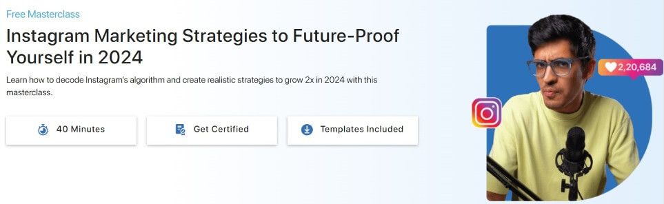 Digital marketing course - instagram masterclass