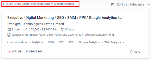 Digital Marketing Courses in Alandur - Naukri.com Job Opportunities