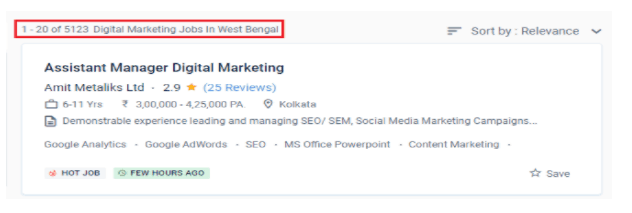 digital marketing courses in baidyabati - job statistics