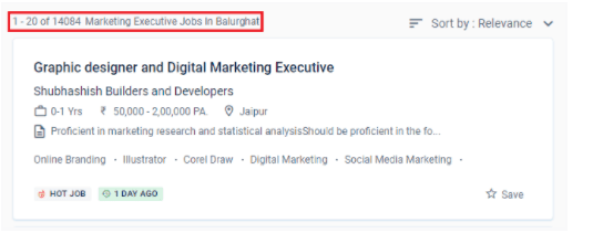 digital marketing courses in balurghat - job statistics