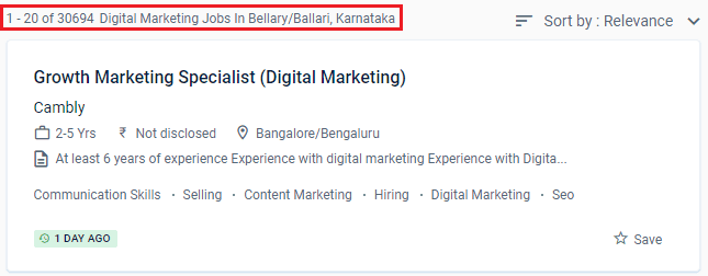 Digital Marketing Courses in Bellary - Naukri.com Job Opportunities