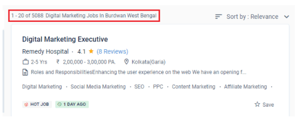 digital marketing courses in burdwan - job statistics