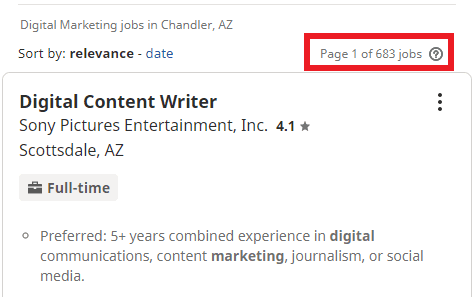 Digital-Marketing-Courses-In-Chandler-Job Statistics