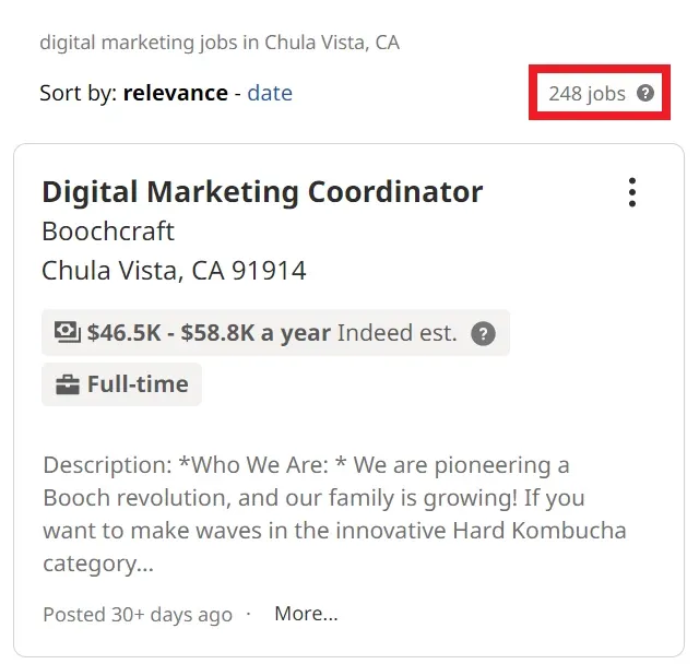 Digital Marketing Courses in Chula Vista - Job Statistics