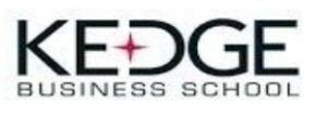 digital marketing courses in france - Kedge business school logo