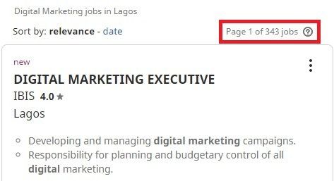 digital marketing courses in Ikirun - Job Statistics