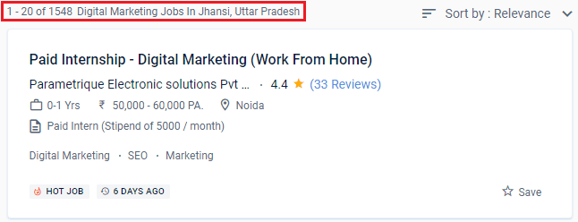 Digital Marketing Courses in Jhansi - Naukri.com Job Opportunities