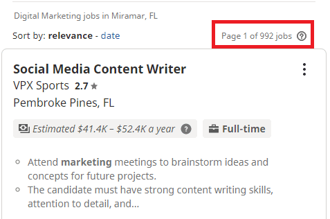 Digital-marketing-courses-in-Miramar-Job Statistics