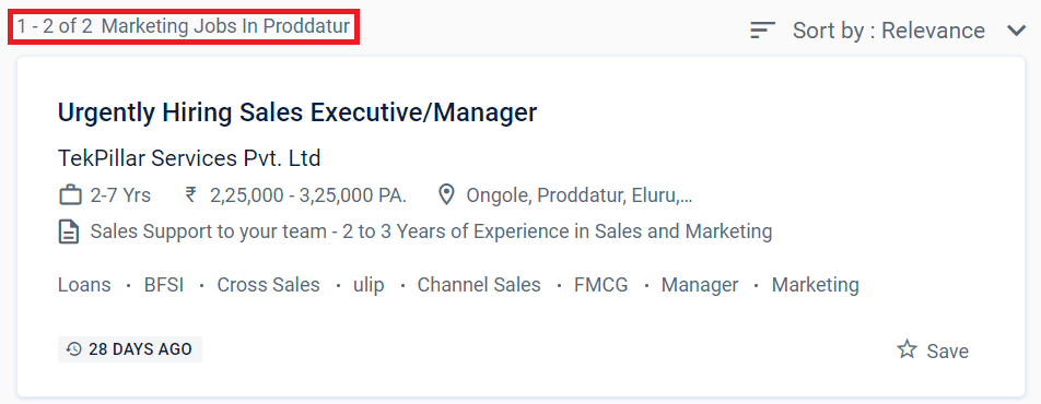 Digital Marketing Courses in Proddature - Job Statistics