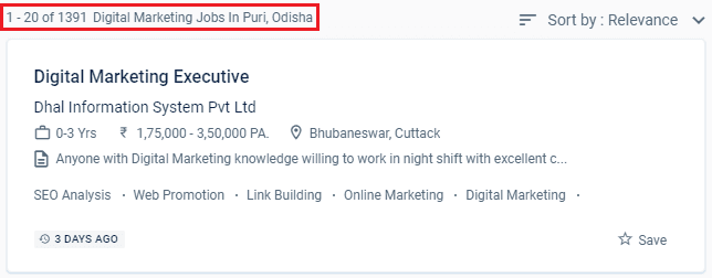 Digital Marketing Courses in Puri - Naukri.com Job Opportunities