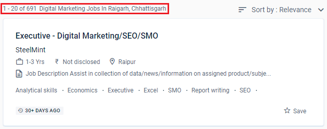 Digital Marketing Courses in Raigarh - Naukri.com Job Opportunities