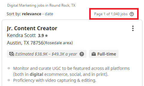 Digital-Marketing-Courses-in-Round Rock-Job Statistics