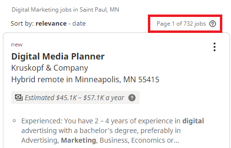 Digital-marketing-courses-in-St. Paul-Job Statistics
